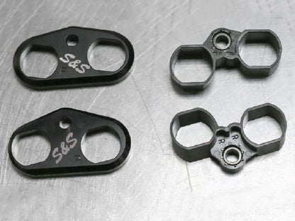Lifter Cuffs - Black. Fits Milwaukee-Eight 2017up.