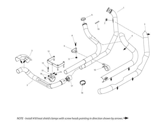 Power Tune Dual Headers - Chrome. Fits Touring 1995-2008.