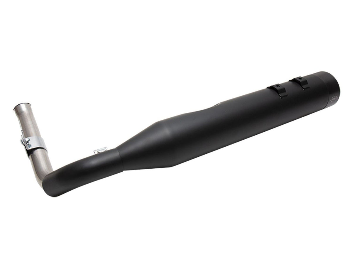 Shadow Pipe for S&S Sidewinder 2-into-1 Exhaust - Black with Black End Cap. Fits Touring 2009up.