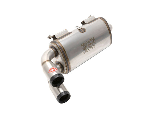 Power Tune XTO UTV Exhaust - Stainless Steel with Race Muffler. Fits Polaris RZR Turbo 2016up.