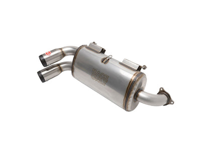 Power Tune XTO UTV Exhaust - Stainless Steel with Race Muffler. Fits Polaris RZR Turbo 2016up.