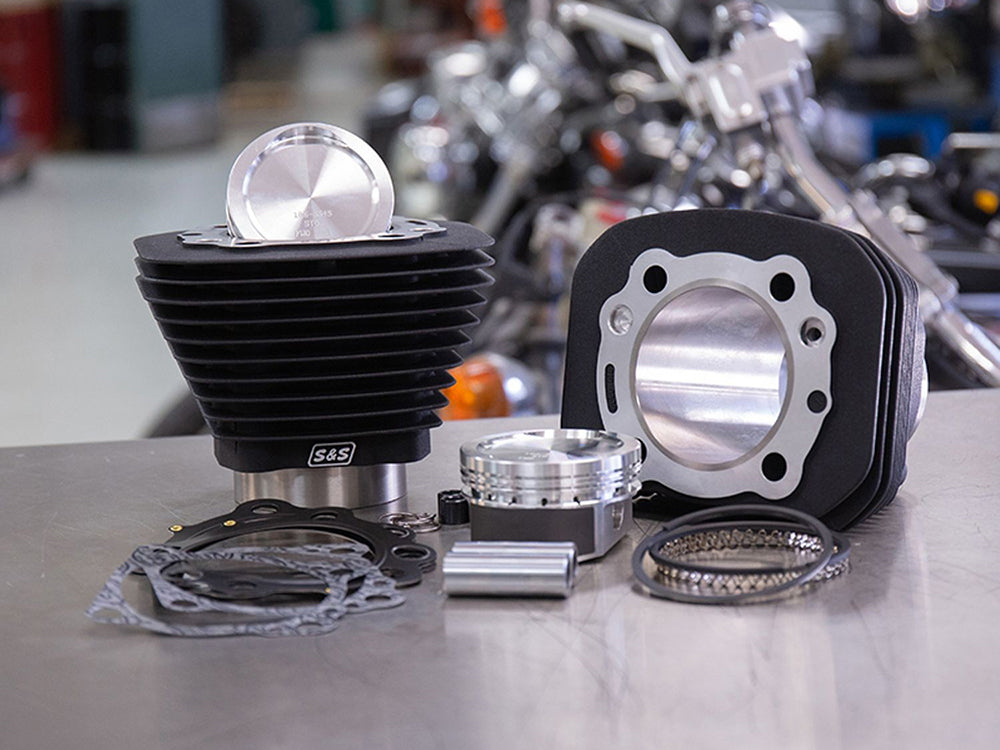 1200cc Big Bore Kit - Wrinkle Black. Fits Sportster 1986-2021 with 883cc Engine.