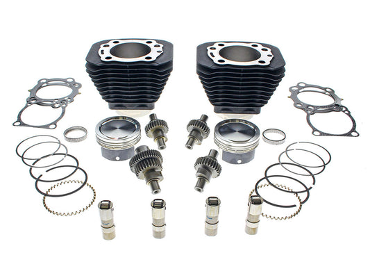 1200cc Hooligan Big Bore Kit - Black. Fits Sportster 2000up with 883cc Engine.