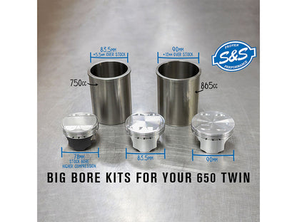 650cc to 865cc Big Bore Kit. Fits Royal Enfield 650 Twins 2019up