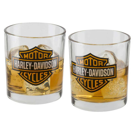Harley-Davidson Bar & Shield Old Fashioned Glasses Set