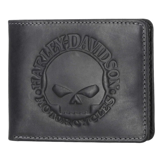 Harley-Davidson Leather Wallet - Willie G Skull - Black
