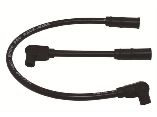 10.4mm Spark Plug Wire Set - Black. Fits Softail 2000-2017 and Dyna 1999-2017.