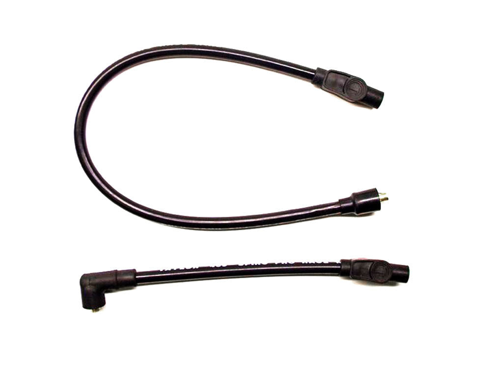 10.4mm Spark Plug Wire Set - Black. Fits Touring 1980-1998 and Sportster 1986-2003.