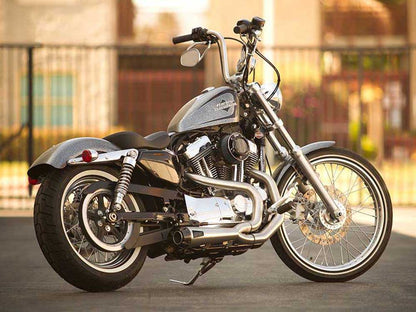 Comp-S 2-into-1 Exhaust - Stainless Steel with Carbon Fiber End Cap. Fits Sportster 2014-2021