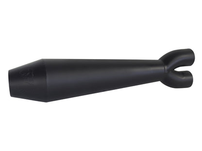 Megaphone Gen II 2-into-1 Exhaust - Black. Fits Softail 2018-2024 with Non-240 Rear Tyre.