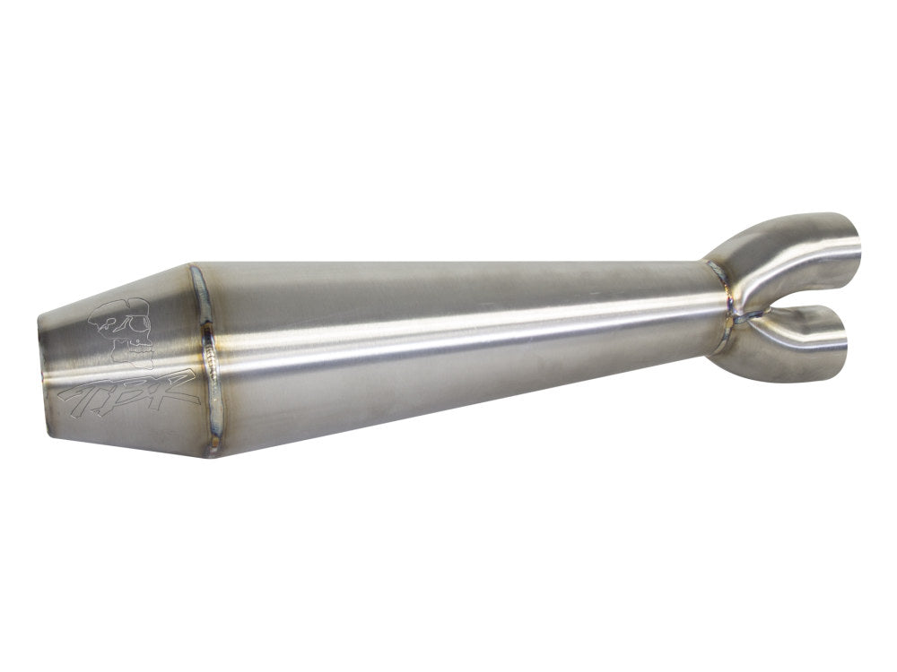 Megaphone Gen II 2-into-1 Exhaust - Stainless Steel. Fits Softail Breakout & Fat Boy 2018-2024