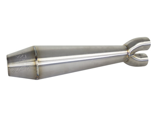 Megaphone Gen II 2-into-1 Exhaust - Stainless Steel. Fits Softail Breakout & Fat Boy 2018-2024