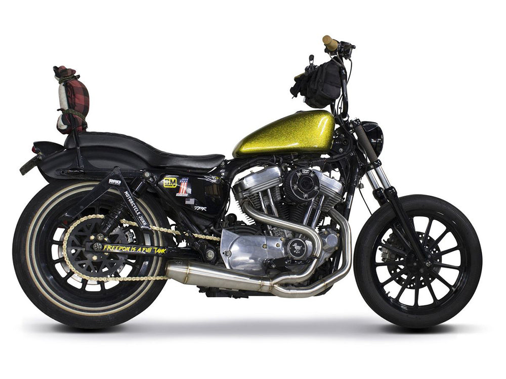 Megaphone Gen II 2-into-1 Exhaust - Stainless Steel. Fits Sportster 1986-2003.