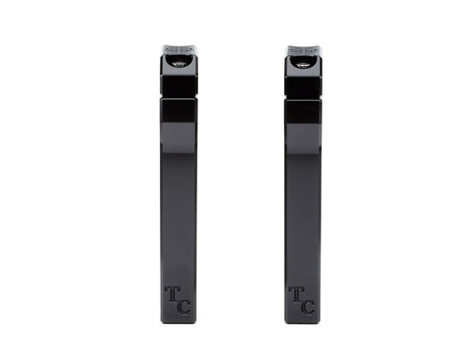 8in. Straight Two Piece Riser Kit - Black. Fits 1-1/8in. Handlebar.