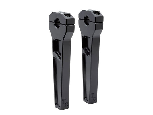 8in. Straight Two Piece Riser Kit - Black. Fits 1-1/8in. Handlebar.