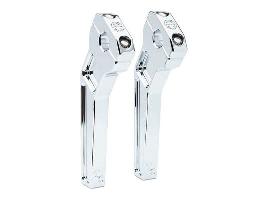 8in. Pullback Two Piece Riser Kit - Chrome. Fits 1-1/8in. Handlebar.