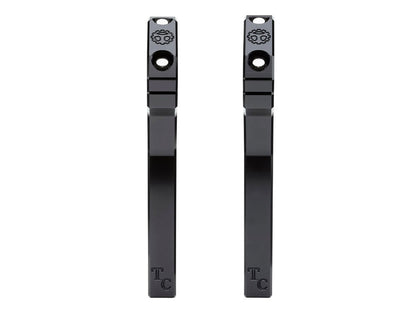8in. Pullback Two Piece Riser Kit - Black. Fits 1-1/8in. Handlebar.