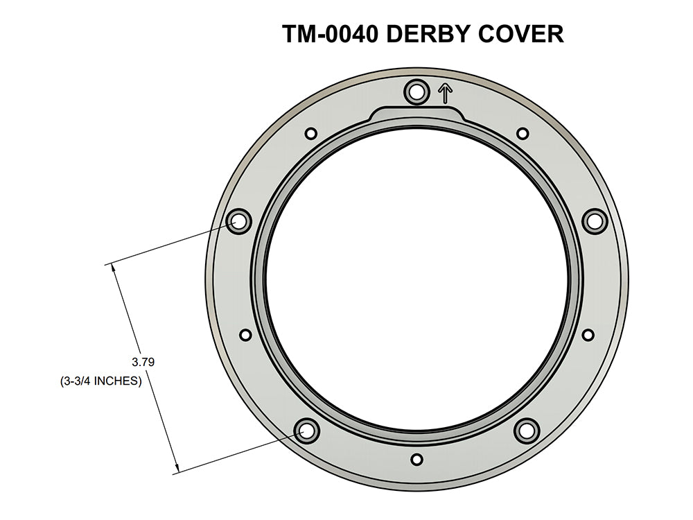 Assault Clear Derby Cover - Gloss Black. Fits Softail 1999-2018, Dyna 1999-2017 & Touring 1999-2015.