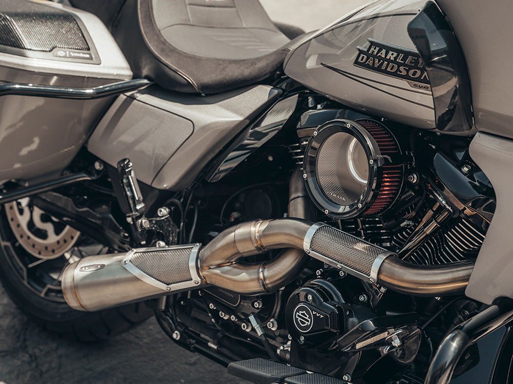 Assault Clear Air Cleaner Kit - Gloss Black. Fits CVO Touring 2023up, Street Glide & Road Glide 2024up, Touring 2025up & Softail 2025up