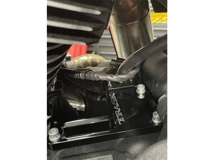 CheckM8 Vented Transmission Top Cover - Black. Fits Milwaukee-Eight 2017up