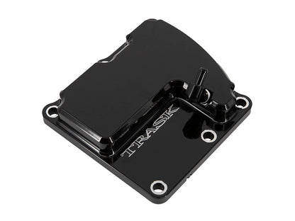 CheckM8 Vented Transmission Top Cover - Black. Fits Milwaukee-Eight 2017up