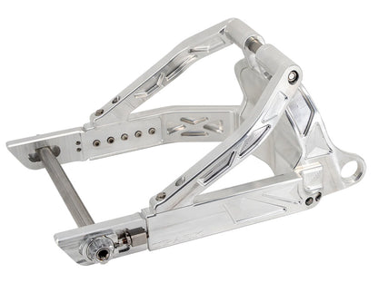 Billet Swing Arm - Raw Machine Finish. Fits Softail 2018up.