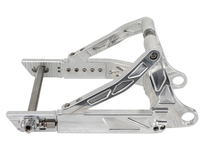 Billet Swing Arm - Raw Machine Finish. Fits Softail 2018up.