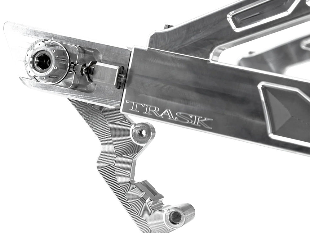 Billet Swing Arm - Raw Machine Finish. Fits Softail 2018up.