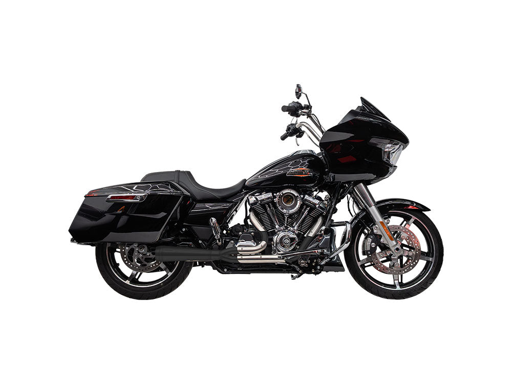 Assault 2-into-1 Exhaust - Black. Fits Touring 2017up