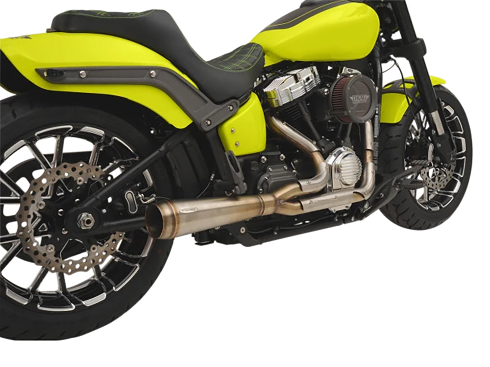 Assault 2-into-1 Exhaust - Stainless Steel. Fits Softail 2018up.