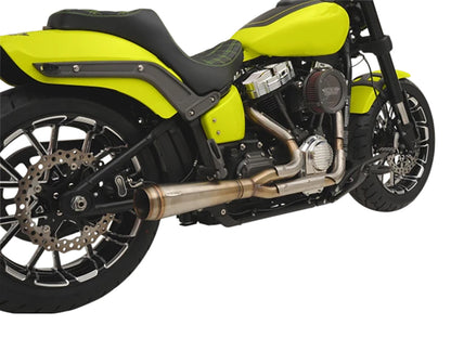 Assault 2-into-1 Exhaust - Stainless Steel. Fits Softail 2018up.