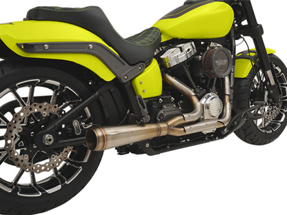 Assault 2-into-1 Exhaust - Stainless Steel. Fits Softail 2007-2017