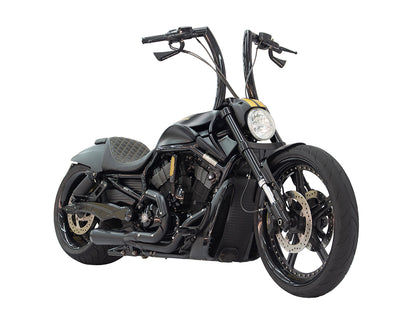 Assault 2-into-1 Exhaust - Black. Fits V-Rod 2007-2017.