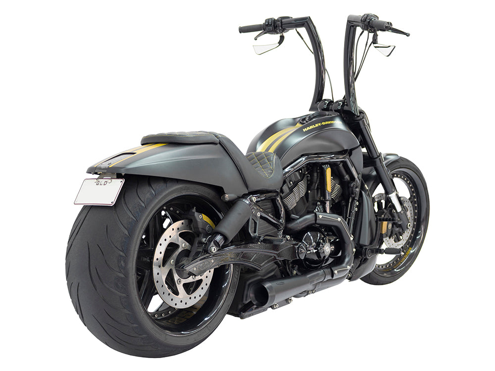 Assault 2-into-1 Exhaust - Black. Fits V-Rod 2007-2017.