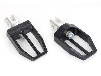 Militant Footpegs - Black. Fits Softail 2018up Front Rider