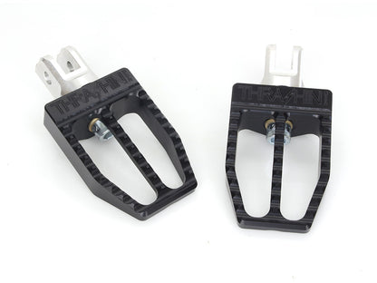 Militant Footpegs - Black. Fits Softail 2018up Front Rider