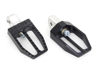 Militant Footpegs - Black. Fits Softail 2018up Rear Passenger