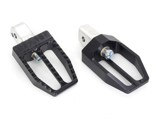 Militant Footpegs - Black. Fits Softail 2018up Rear Passenger