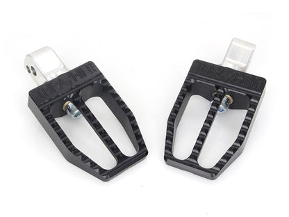 Militant Footpegs - Black. Fits Softail 2018up Rear Passenger