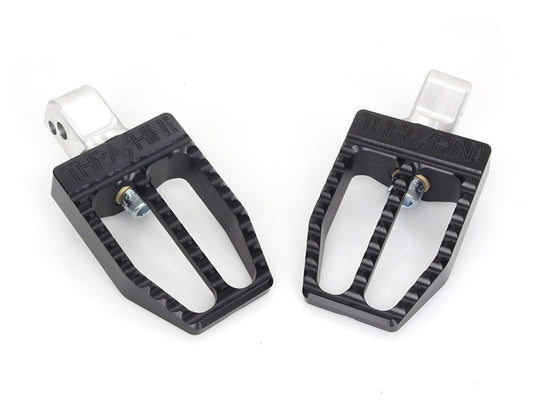 Militant Footpegs - Black. Fits Softail 2018up Rear Passenger