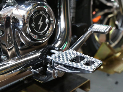 P-54 Footpegs - Chrome. Fits Softail 2018up Front Rider
