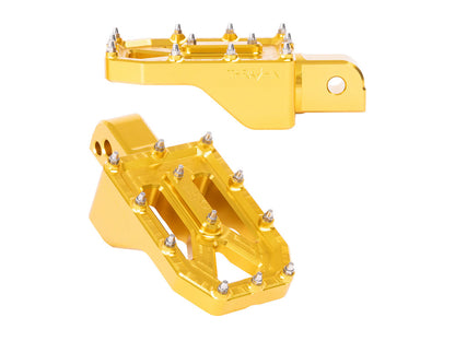 Aggressor Footpegs - Gold. Fits Softail 2018up Rear Passenger