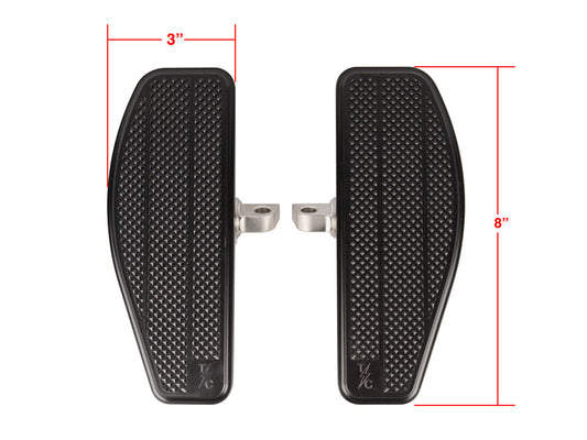 Mini Floorboards - Black. Fits Softail 2018up Front Rider