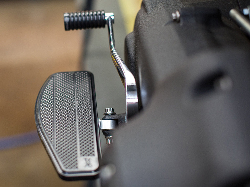 Mini Floorboards - Black. Fits Softail 2018up Front Rider