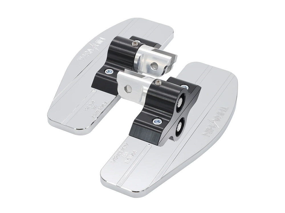 Mini Floorboards - Chrome. Fits Softail 2018up Front Rider