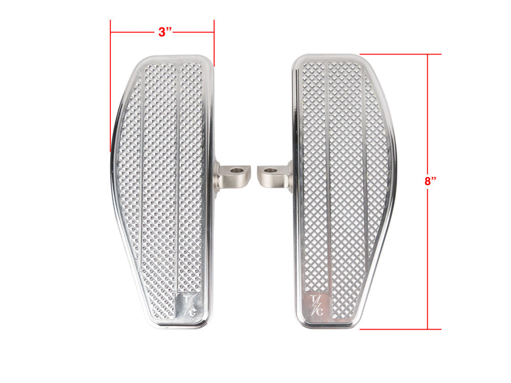 Mini Floorboards - Chrome. Fits Softail 2018up Front Rider