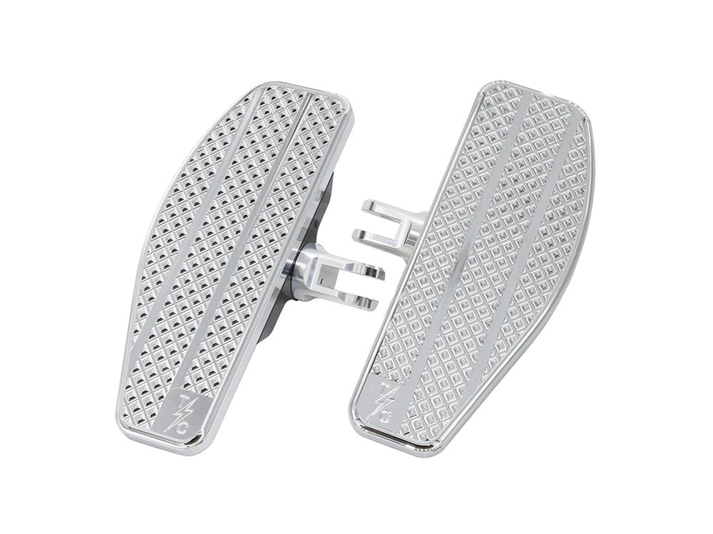 Mini Floorboards - Chrome. Fits Softail 2018up Front Rider