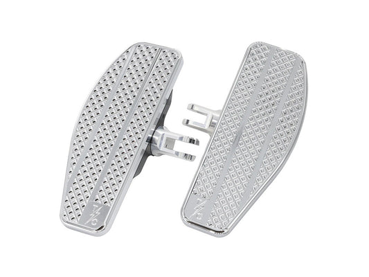 Mini Floorboards - Chrome. Fits Softail 2018up Front Rider