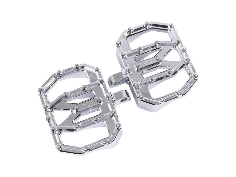 Aggressor Mini Floorboards with HD Male Mount - Chrome