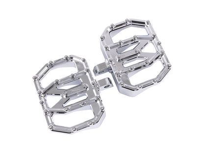 Aggressor Mini Floorboards with HD Male Mount - Chrome